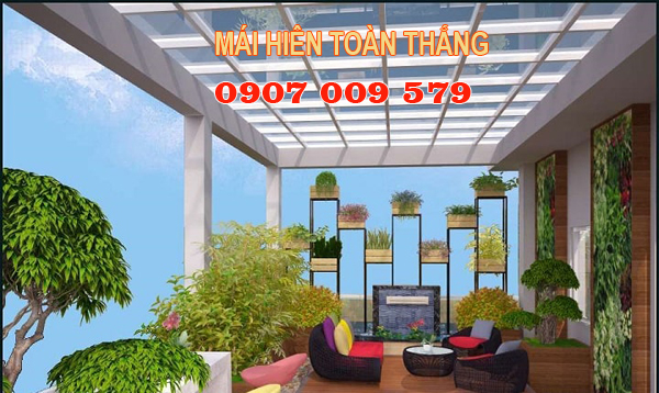 Mái hiên sân trước đẹp tại quận 3