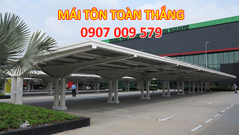Thi công mái tôn trong công trình quận 12